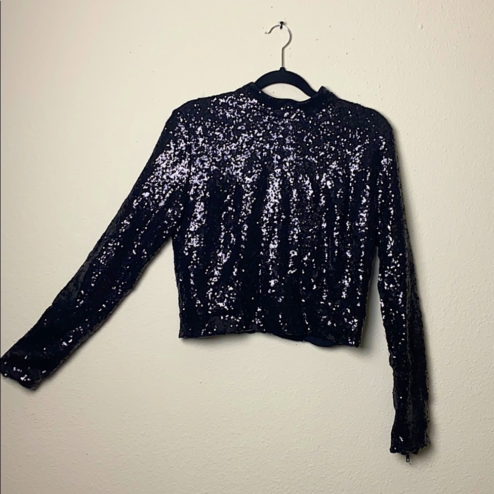Kendall & Kylie Sequined Crop Top (only worn once)